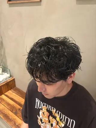 パーマ メンズ シャドウパーマ/新宿 /女子パーマ/和真のヘアスタイル