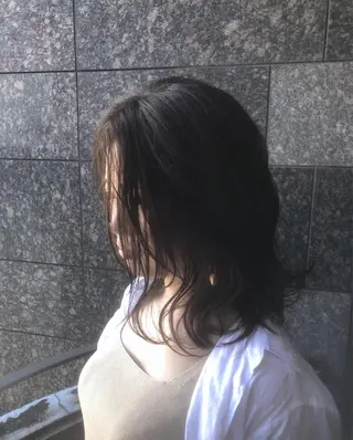 ミディアム カラーアンドケアリタ kitamuuuのヘアスタイル