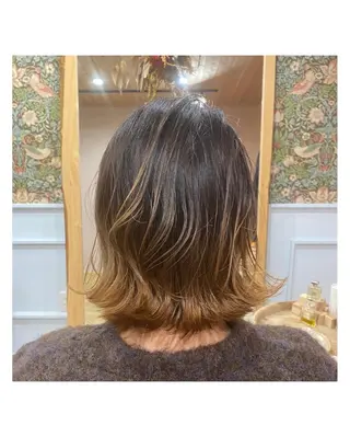 ミディアム カラー Asuka Mabuchiのヘアスタイル