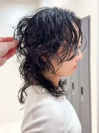 ミディアム SNSモニター募集！ くせ毛特化/大村のヘアスタイル