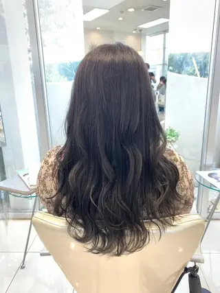 ロング カラー チョコレートカラー/ 𝐒𝐚𝐤𝐢のヘアスタイル