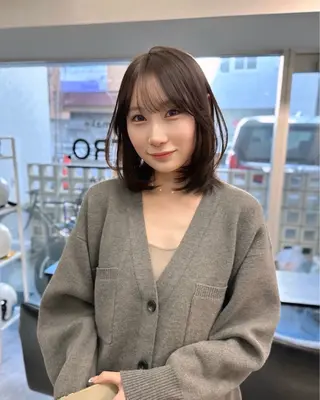 ミディアム カラー 韓国ヘア 店長NEGIのヘアスタイル