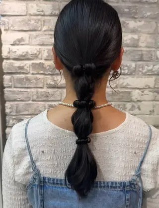 セミロング 平野 世菜のヘアスタイル