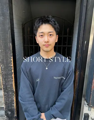 ショート パーマ メンズ 💈メンズ短髪特化 ✂︎伊藤大輝💈のヘアスタイル