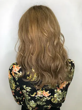 セミロング カラー 美容室 HAKUAのヘアスタイル