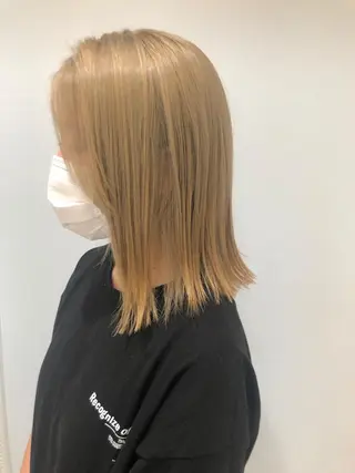 ミディアム カラー ウルフカット ハッシュカット/七海のヘアスタイル