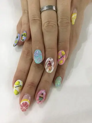 ネイル 💎🐰 saki. m 🐰💎のネイルデザイン