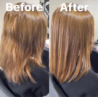 ミディアム ショート/脱白髪染め ☆宇﨑悠実のヘアスタイル