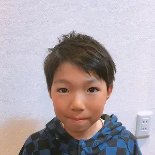 ショート メンズ キッズ 石川 奈緒子のヘアスタイル