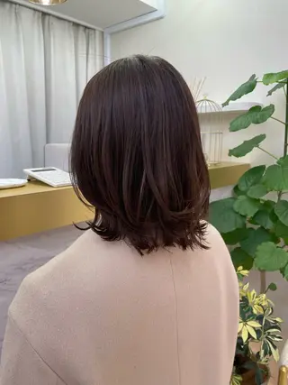 ミディアム ショート・ボブ 中村俊哉のヘアスタイル