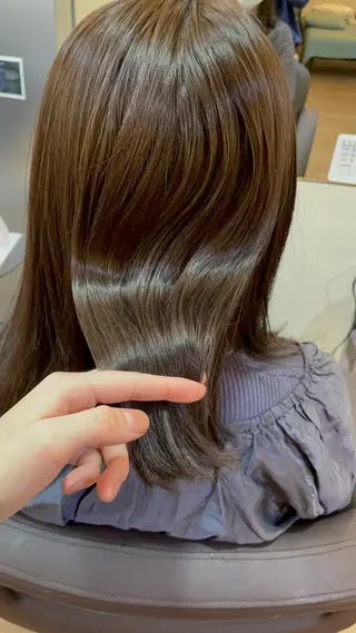 ミディアム MATSURI BASE.AWAJIのヘアスタイル