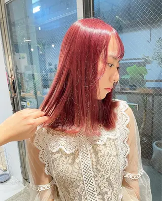 ミディアム bloom yumaのヘアスタイル