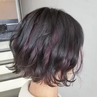 ショート カラー パピヨンロゼ 低ダメージ/髪質改善のヘアスタイル