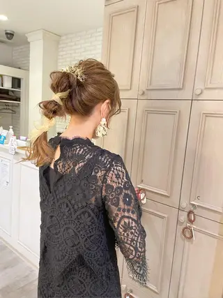 ロング ヘアアレンジ シールエクステ横浜 🐏☁️miminaのヘアスタイル
