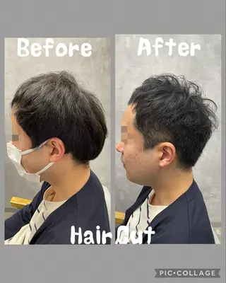 メンズ 三宮/髪質改善/可以 說中文/縮毛矯正/のヘアスタイル