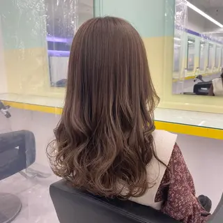 セミロング カラー ヘアアレンジ mai🍑暖色カラー /レイヤー💖のヘアスタイル