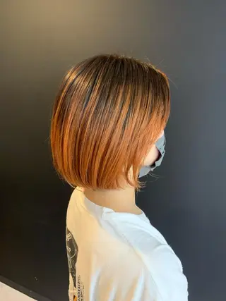 ショート カラー ヘアアレンジ 🦋レイヤー特化/ 羽エク/ナツミ🦋のヘアスタイル