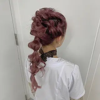 ロング 韓国風パーマ/ヘア セット/店長みづきのヘアスタイル