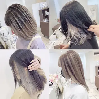 ロング カラー 渡邊 唯のヘアスタイル