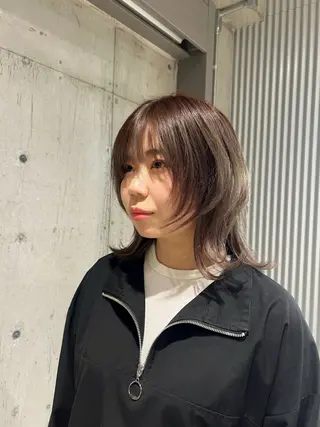 カラー 柔め透明感血色カラー 暖色/レイヤー/ゆいのヘアスタイル