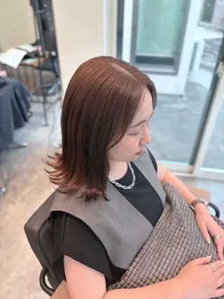 ミディアム カラー STRAAL所属・カットモデル✂️ ゆうかのヘアスタイル