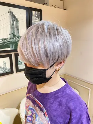 ショート カラー メンズ 髪質改善 /絹髪🫧ゆたかのヘアスタイル