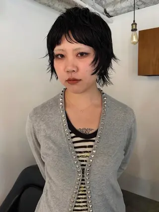 ショート パーマ 村上雅人 ナチュラルモードのヘアスタイル