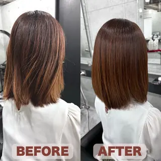 カラー Endearing 銀座/レイヤーカットのヘアスタイル