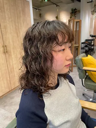 セミロング パーマ 🎀レイヤー/パーマ カラー/ai🎀のヘアスタイル