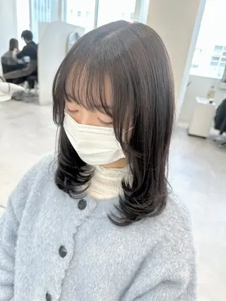 ミディアム Emuest心斎橋 SAKIのヘアスタイル