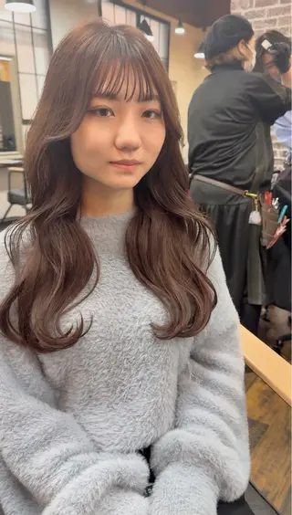 セミロング カラー 高橋 秀平のヘアスタイル