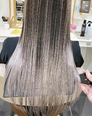 ロング カラー ＡＳＨ大宮/ブリーチ 髪質改善/カラーのヘアスタイル