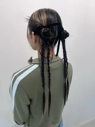 ヘアアレンジ 透明感カラー🫧🌈 似合わせカット✂︎のヘアスタイル