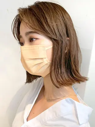 ミディアム カラー レイヤー専門家 ダブルカラー修のヘアスタイル