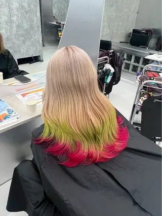 カラー 🌈推し活ハイトーン 💫荒川結星のヘアスタイル