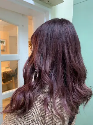 セミロング カラー ヘアアレンジ Sia中野新橋 『JUNYA』のヘアスタイル