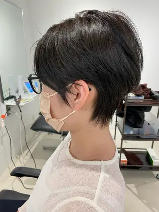 ショート 髪質改善カラー✨質感 ショート✨石山航のヘアスタイル