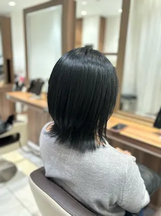 ミディアム カラー ゆるふわパーマ🌸/ ハイトーン/あゆみのヘアスタイル