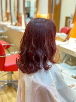 ミディアム カラー 宮地 崇文のヘアスタイル
