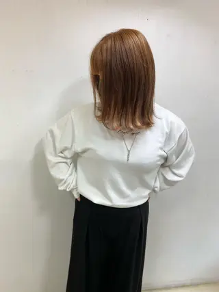 ミディアム カラー パーマ ヘアアレンジ メンズ マツエク・マツパ アイブロウ 🧡可愛い色落ち🧡 ハイトーン特化🧡のヘアスタイル