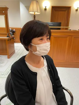 ショート カラー une所属・kunimi harukaのヘアスタイル