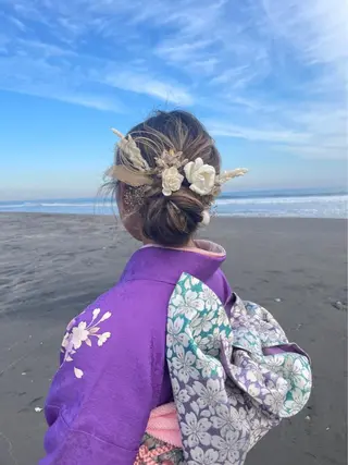 ロング ヘアアレンジ HIROKO / 透明感暖色カラー🎀のヘアスタイル