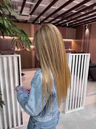 セミロング カラー KAITO メンズ特化美容師のヘアスタイル