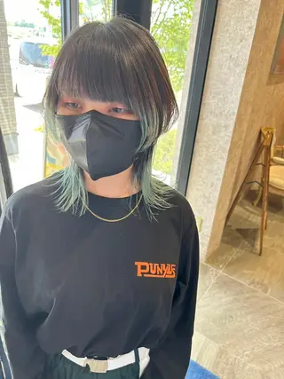 カラー ロング ハイトーンベージュ 新潟/Manamiのヘアスタイル