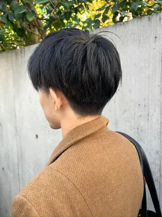 メンズ 艶くすみカラー /縮毛/川添桃花のヘアスタイル