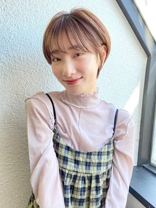 ショート カラー 🦋透明感カラー🦋 なつやのヘアスタイル