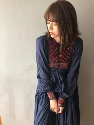 ミディアム カラー 🟩くすみカラー/ボ ブ/ショート/大司のヘアスタイル