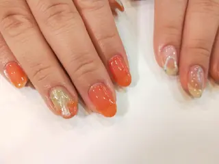 ネイル はばすみれ🎀ﾈｲﾙ 光ﾌｪｲｼｬﾙ ﾍｱのネイルデザイン