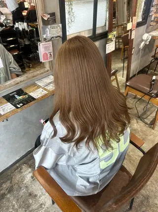 ミディアム カラー riho🎀 / 梅田美容室のヘアスタイル