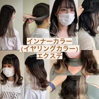 ミディアム カラー 🦋美髪/エクステ 🦋アベイクミのヘアスタイル